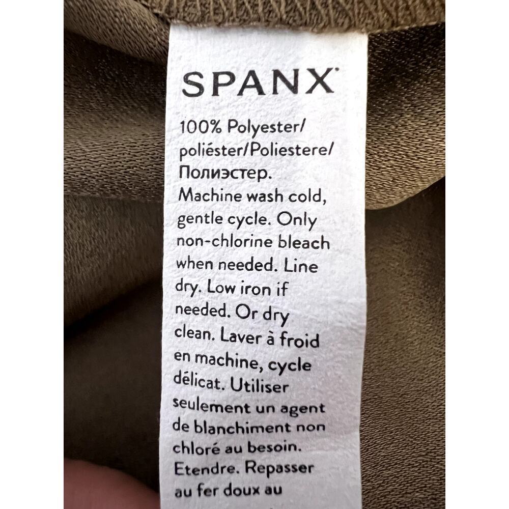 NWT Spanx Carefree Crepe Pleated Trouser Chic Brown 1X - Picture 8 of 9